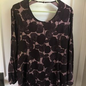 Bar III Dress with Open Long Sleeves